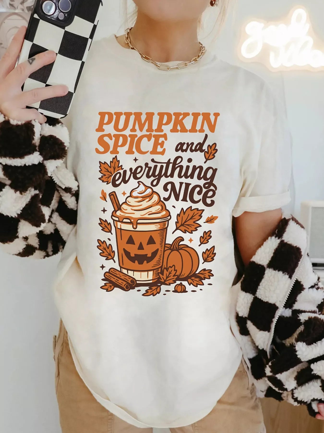 Thanksgiving Fall Vibe Graphic T-Shirt